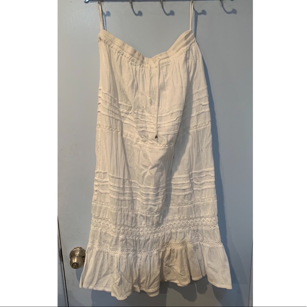 White A-line Indian Skirt